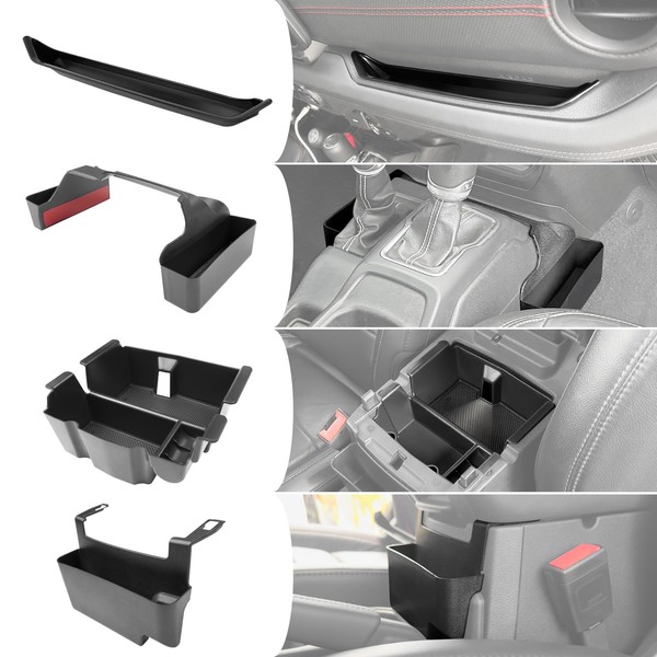Utiiy Center Console Organizer for 2024 2025 Jeep Wrangler JL