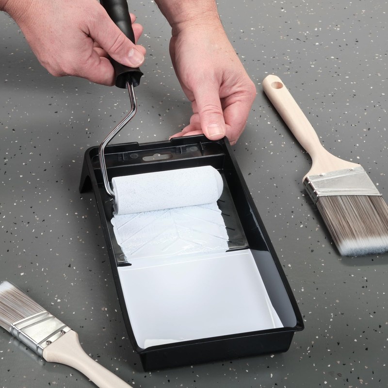 Juvale 4-Inch Paint Tray Pan - 12-Pack Black Spill-Resistant &