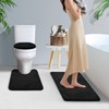 Baahrnom Bathroom Rugs Sets 3 Piece with Adjustable Toilet Seat