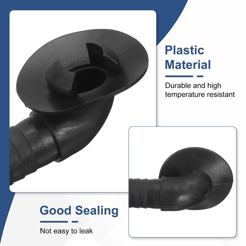 sourcing map 5Pcs Air Conditioner Drain Hose Connector Elbow Fitting