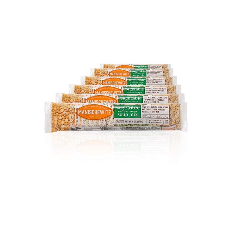 Manischewitz Cello Vegetable Mushroom Soup Mix (6 Pack) Reduced Sodium