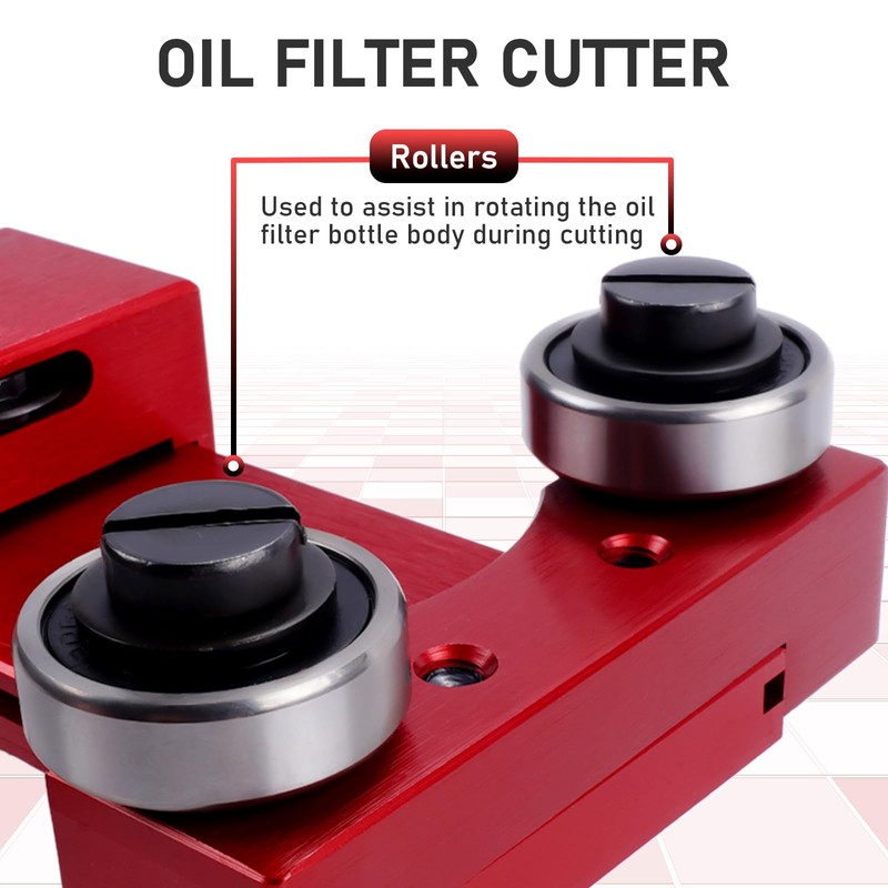 Gelessy 66490 Oil Filter Cutter with Vise Jaws, Adjustable Oil