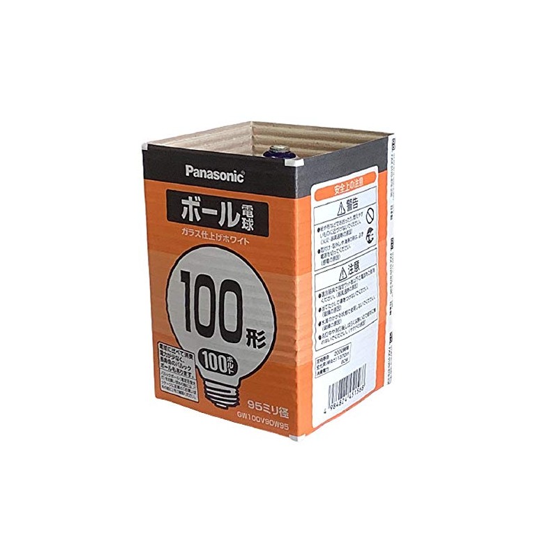 Panasonic GW100V90W95 Ball Bulb, 3.7 inches (95 mm) Diameter, 100
