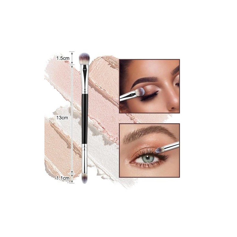 MUIIGOOD Juego De 3 Brochas Para Sombras De Ojos, Ideales