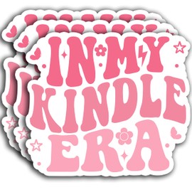 (3Pcs) in My Kindle Era Sticker, Bookish Sticker, Book Club Sticker, Bookish Stickers, Reading Stickers, Bookish Sticker Decals for Books Laptops Phone Water Bottles Tumbler Cup Kindle 3x3 Inch