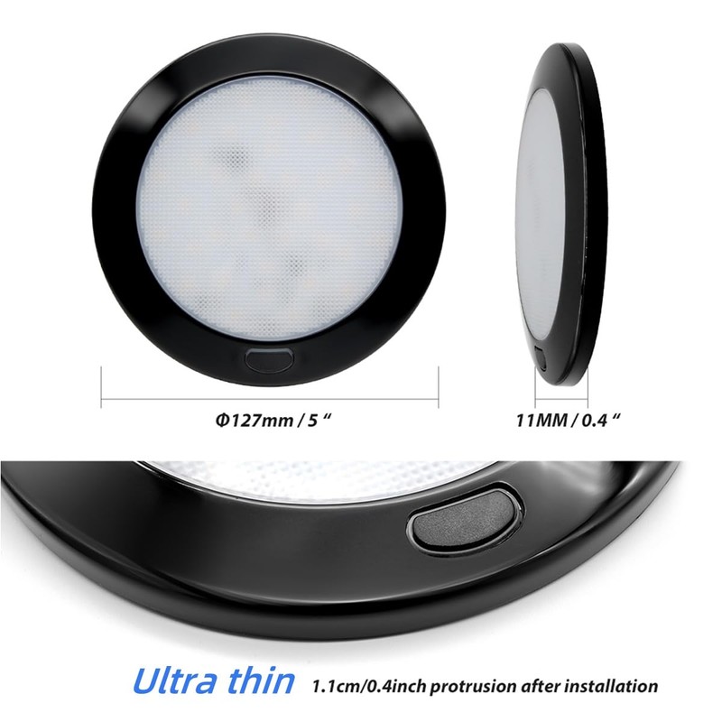 Dream lighting 12volt RV Interior LED Ceiling Light with Switch