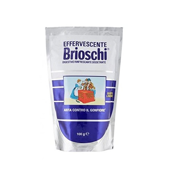 brioschi Lime Refreshing Digestive Dissolving with Lemon Flavour 100 g