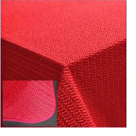 Tablecloth 110 x 140 cm Garden Blanket Red with Hem Washable Garden Tablecloth Balcony Patio Weatherproof (Red)