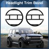 INFINAUTO Headlight Covers Headlight Cover Decor for Ford Bronco 2021-2024