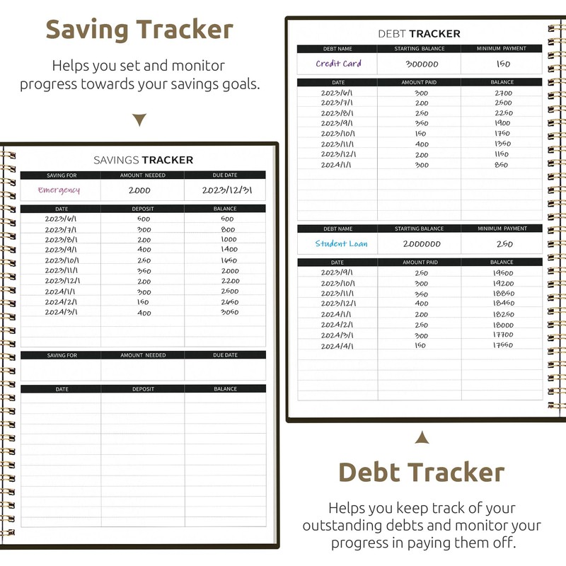 Aesthetic Budget Planner - Monthly Finance Planner with Expense Tracker,