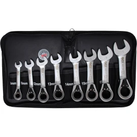 BGS 30720 | Ratchet Ring Spanner Set | Switchable | SW 8 - 19 mm | 8-Piece Set
