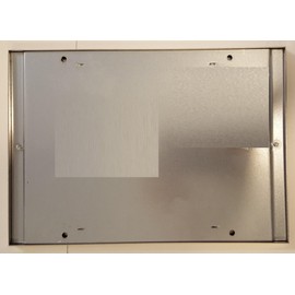 BUILDINGSIGNS.COM Elevator Permit Frame 5X7 Inch Lockable Stainless Steel Frame With Anti-Vandal Plexiglass For Elevator Interiors, Commercial & Public Use,W