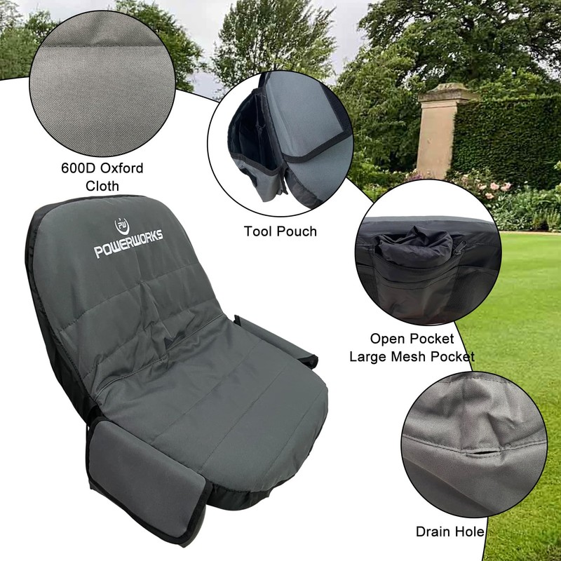 Lawn Mower Seat Cover & Waterproof Cover Kit Fits for
