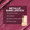 OULAC Metallic Shine Glitter Lipstick, Purple High Impact Lipcolor, Lightweight