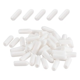 DMiotech 100 Pack 1/8" ID White Screw Thread Protectors Rubber End Caps Bolt Covers for Screw Bolt Furniture Pipe