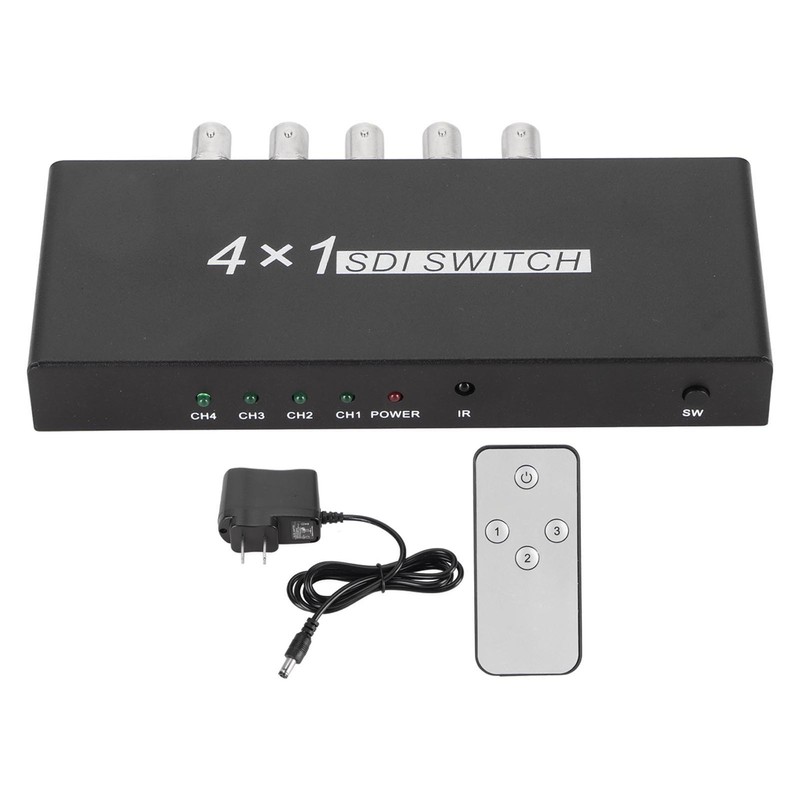 SDI Switcher 4x1 4 in 1 Out 1080P Resolution SDI