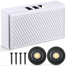 Saillong Wired Doorbell Chime Kit, 2 16V 10VA Lighted Doorbell Push Buttons with 2 Sounds for Front and Rear Door and Door Bell Chime Box for Wall Inside, Compatible with Most Doorbells (Strip Style)