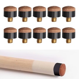 Screw on Tips Replacement Cue Tips,Pool Cue Tips Hard Leather Screw-on Tips