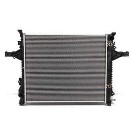 DNA Motoring OEM-RA-2878 OE Style Aluminum Core Radiator DPI 2878 Compatible with 03-14 Volvo XC90 / 2011 S80 AT, 24-3/8" W X 20-11/16" H X 1-1/4" D, 1" Inlet, 1-1/2" Outlet