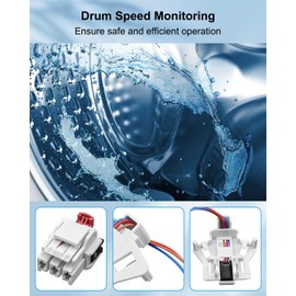WH03X32158 Clothes Washer Speed Sensor Replace WH12X26330 WH12X25294 PS16619248 Fit for GE Hotpoint Washer PTW605BPRIDG GTW500ASN4WS GTW585BSV2WS PTW6O5BSRIWS HTW240ASK5WS HTW240ASK6WS