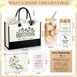 New Beginnings Gifts for Women, Farewell Leaving Going Away Goodbye Gifts for Coworkers, New Job Good Luck, Divorce, Break Up Gift for Employee Friends