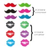 Vogast Wine Glass Markers Set of 18 Lips Beard Silicone
