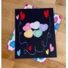 Handmade Valentine Conversation Hearts Front Back Cover Set 4 use