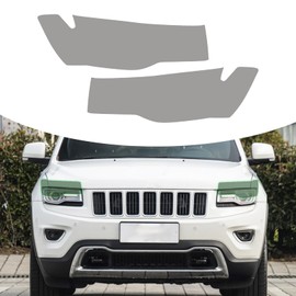 Bilisin Compatible with Car Headlight Tint Film Protective Layer for Jeep Grand Cherokee 2014-2020 Light Black