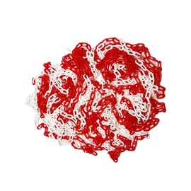 WinHub Plastic Chain30M x 6mm Red and White High Visibility Plastic Barrier Chain for Crowd Traffic Control and Parking Space Management