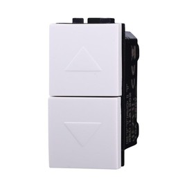 ETTROIT LB1204 10A Double Push Button Latch Light Switch White Compatible with Bticino Living Light