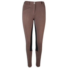 PFIFF Women's Pfiff Vollbesatzreithose, Blau-schwarz 128, Brown (Brown/Black), 128 (EU)
