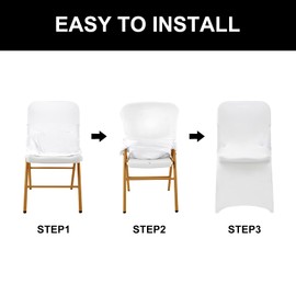 AlGaiety Spandex Chair Cover,25PCS ,Chair Covers,Living Room Folding Chair Covers,Removable Chair Cover Washable Protector Stretch Chair Cover for Party, Banquet,Wedding Event,Hotel(Sliver)