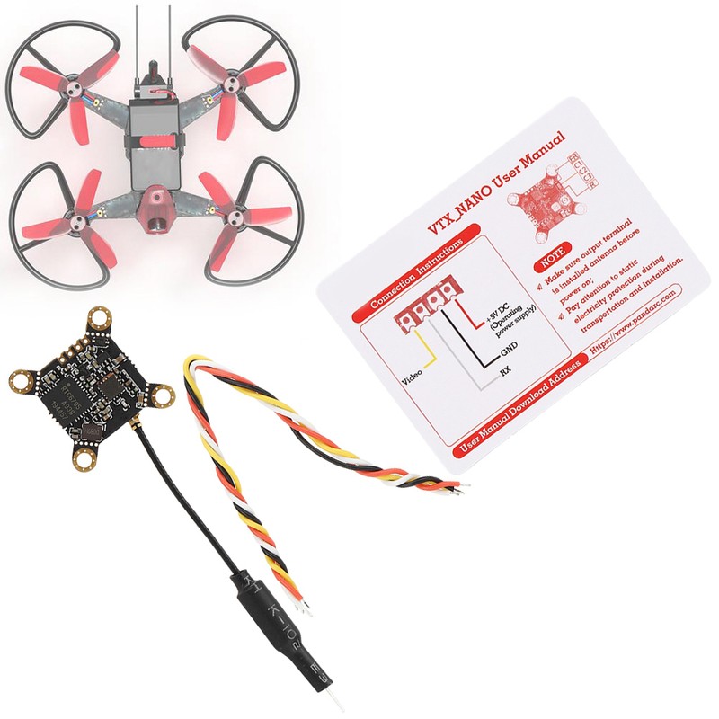 VT5804 Nano Video Transmitter 5.8G 40CH 0mW~400mW OSD Adjustable FPV