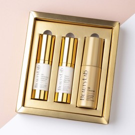 BeautyLab Anti-Ageing SkinCare Discovery Set | Contains Silk Cleanser 50ml, Relax Neuropeptide Serum 15ml & Skin Perfecting Moisture Cream 15ml | Hydrating & Smoothing Routine for Dry or Mature Skin