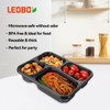 LEOBOX To Go Containers, 40 Pack 34 oz Black 4
