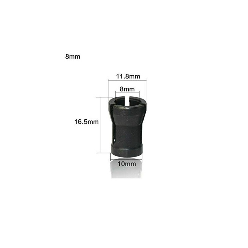 SENRISE Router Bit Adapter HSS Split Bushing Collet Adapter for