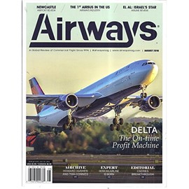 Airways (August 2016 - Cover: Delta Airlines Airbus)