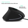 elec Space Vertical Left-Handed Mouse, Left Hand Ergonomic USB Wired