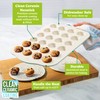 Tasty Clean Ceramic 24-Cup Mini Muffin Pan, Durable Aluminized Steel