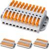 GKEEMARS 4Pcs Lever Wire Connectors, Wire Splicing 10 Conductor Connectors
