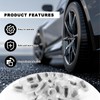 Pleoos Tire Repair Rubber Nail,Tire Screw Plugs Vacuum Tire Self-Service