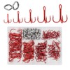 UperUper 200 Pack Fishing Treble Hooks Kit High Carbon Steel