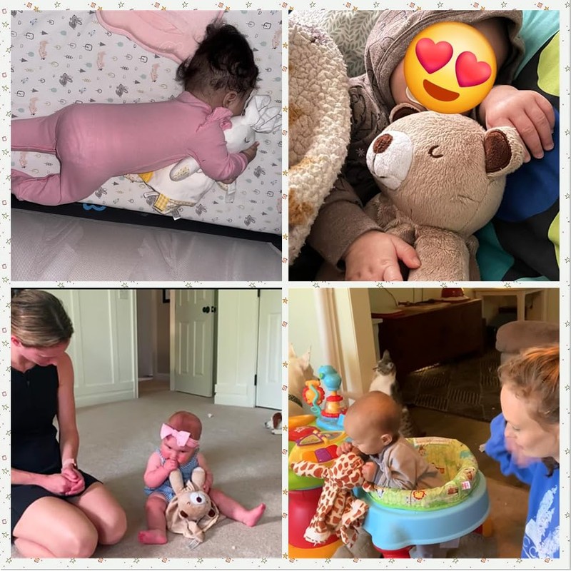 BEREST Rechargeable Baby Sleep Soother Bunny Lovey- White Noise| Heartbeat|