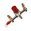 Double Outlet Air Compressor Tube Pressure Regulator Valve Switch Holder