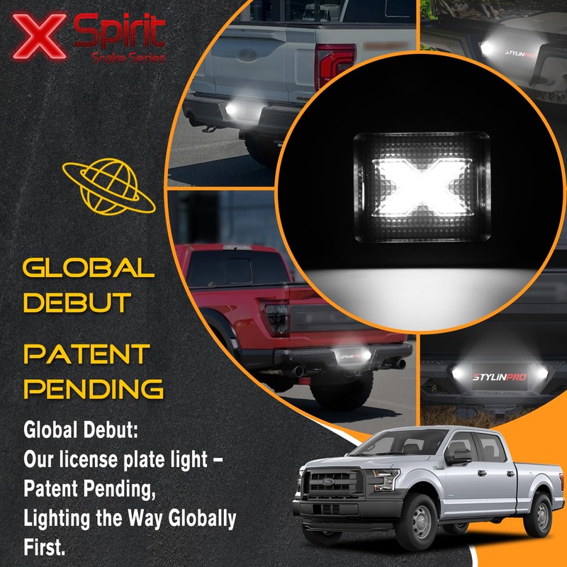 StylinPro LED License Plate Light Assembly for 2015-2021 Ford F150