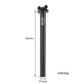 BESNIN Seat Post,Bike Seatpost 27.2mm 350mm Bicycle Saddle Angle Adjustable Seatpost for MTB Road Bike BMX (27.2 * 350)