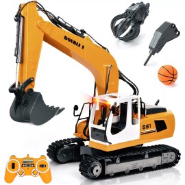DOUBLE E Volvo RC Excavator Remote Control Excavator Toy for Boys Full Functi...