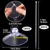 PAGOW 15 Pcs Aquarium Suction Cups with 30pcs Zip Ties,