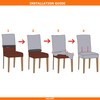 Lalluxy Stretchy Parson Chair Slipcovers for Dining Room Chair seat