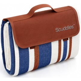 Scuddles - Manta de Picnic de Doble Capa para Exteriores, Resistente al Agua, práctica, para Primavera, Verano, Camping, Ideal para la Playa